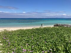 ついにきましたニシ浜。この日は目まぐるしく天気が変わりましたが、この瞬間は何とか晴れましたー&#9728;️嬉しい、夢の波照間ブルー！！