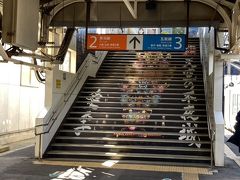 東能代駅で数分停車。
