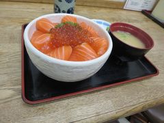 鮭といくらの二色丼