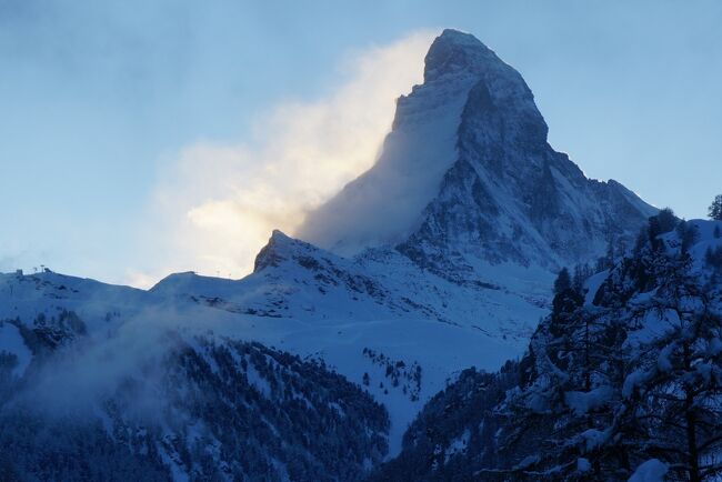 立体絵画の「冬のマッターホルン」 立体絵画の「冬のマッターホルン