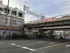 スタートは大阪環状線新今宮駅から
堺筋のガードをくぐり