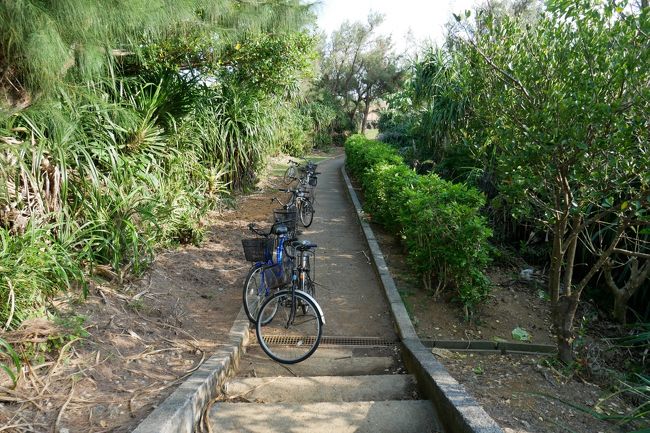 駐輪場？？<br />遊歩道途中です