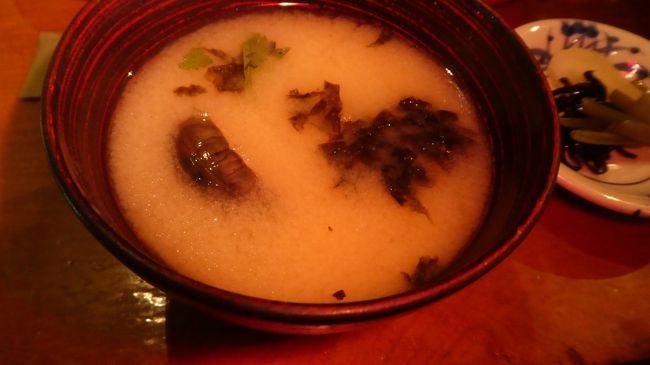 海藻の味噌汁が旨かった<br /><br />これ食べたら　ちょっと　観光地に行きますか<br /><br /><br />朝一に　観光客の少ない時に　行きたい所が一つ<br /><br />行って来ます