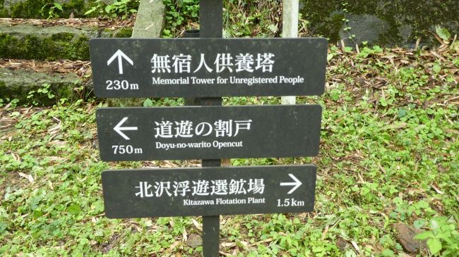 ハイキングコースの道しるべです<br />ただ歩くのは大変なので