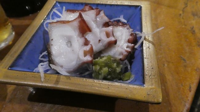 佐渡のタコ　大きくて味がしっかりしたマダコでした<br />水だ子は大きいばかりで私は苦手<br />マダコがありがたかった