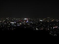 京都の夜景を東山山頂公園の展望台から眺めてツアー終了