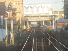 TXとの乗換駅の守谷駅に到着