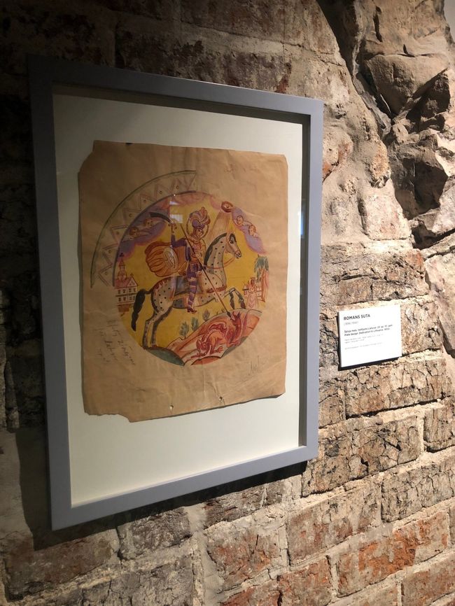 陶器のデザイン原画も展示されていました。原画が残されていることはまず少ないため、とても貴重な展示物であるとのことでした。