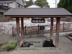 民俗資料館近くにある新堀清水。