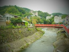 桂川にかかる渡月橋。
この景色が１番修善寺らしいところかもしれませんね。