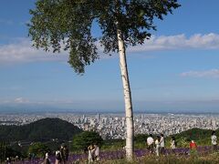 ちょっとだけ札幌観光しようと「幌見峠展望駐車場」へ寄り道。 
この時期はラベンダーが見れるので、大人気らしい。日曜とあって、劇混みでした。
駐車場までの山道が大渋滞で、やっとこ到着てな感じでした。 