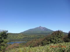 沼浦展望台　通称白い恋人の丘からの見た利尻富士