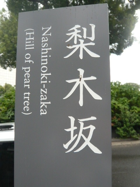 国会図書館の本館を出て、梨木坂を北の方向に下ります。<br /><br />石垣が、印象的な坂です。