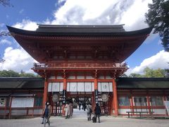 下鴨神社にて。