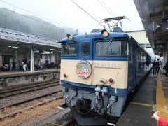 こちらの機関車、かつて寝台特急「北陸」や「あけぼの」で活躍していたものだそうです。昔は全国各地で機関車の引っ張る寝台特急が走っていましたが、今定期運行しているのはサンライズ出雲・瀬戸（電車）のみとなりました。

昔、「富士」「はまなす」「北斗星」に乗ったことがありますが、その時は別のタイプの機関車だったので、この機関車に乗るのは初めてでした。

よくよく考えるとディーゼル機関車の列車は、今現在臨時運行されているＳＬよりも少ないので、これはこれで貴重な体験ですね。
最初はＳＬでなくて少しがっかりしましたが、乗ってみると楽しかったです！