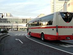 富山駅前到着