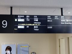 11月1日(日)
　新阪急ホテルの下って空港行きのバスターミナルになっているんですけど、しかもリムジンバスの始発なんですけど、阪急とモノレール乗り継いでいった方が早いし安いです。もちろん荷物の量とか、乗り換えない方が楽とかいろいろあるんでしょうけどね。新阪急からあちこち寄って空港まで行くので35分くらいかかるみたいです。

　ANA763便の8:15発沖縄行きに。意外と混んでいて満席近く、アップグレード狙っていたものの出来ませんでした。
