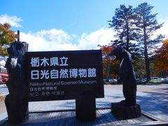 日光自然博物館の前にある看板。
華厳の滝最寄りの駐車場に車を停めようとする人たちで周辺は渋滞発生！
やっぱ読みは当たった！！
悠々と目的地目指し歩く。