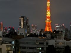 美しくライトアップされた東京タワーが見えました。
