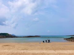 福江島浜田海水浴場。