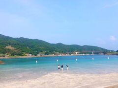 福江島小浦海水浴場。