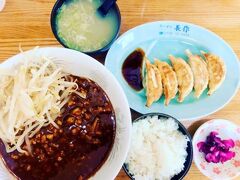 帰京前のランチは、JR大石田駅前のラーメン長作にて。