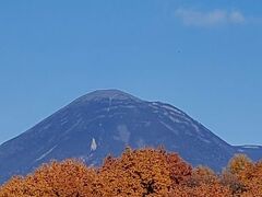 蓼科山が見えます