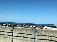 日本海が見えます。糸魚川付近です
