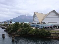 右はかごしま水族館　脇の水路でイルカの調教が行われていました