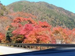 “下呂　紅葉スポット”で検索して出てきた、国道41号線（中山七里）の紅葉です。

車を停めて本格的なカメラを構えている人もいました。