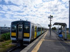 常陸鴻巣駅で下車。