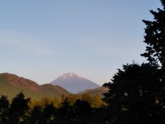 部屋からは富士山が見えます。