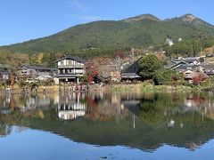 別府から湯布院に行き金鱗湖に行きました。紅葉シーズンの日曜日で道はとても混んでいました。