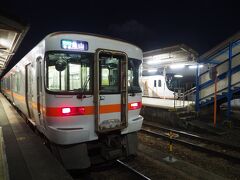 ちょうどホームに戻ったあたりで列車が到着。