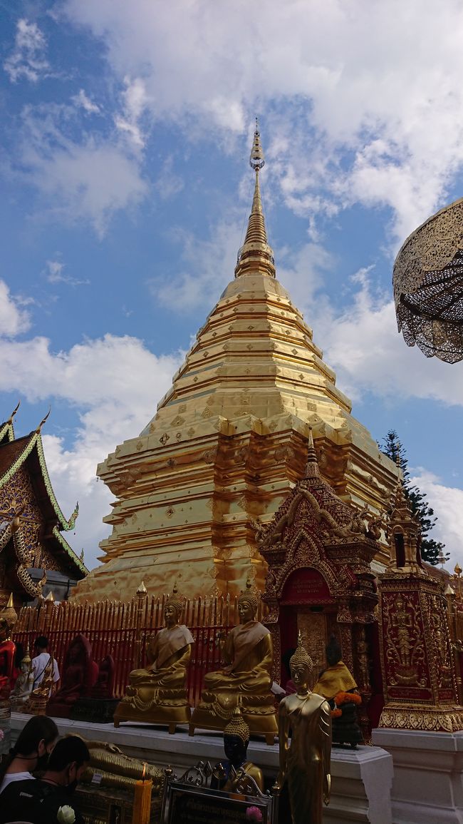 ドイステープと言えば、この1枚。<br />しっかりお参りして、お布施入れてきました。<br />おみくじはやらなかった。<br />タイ人観光客、多かった。