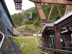 教林坊～びわ湖バレイ
１時間2０分位移動しびわ湖バレー駐車場へ。
ロープウエイ乗り場へ、突然雨が降ってきましたが傘もなく少し濡れました。