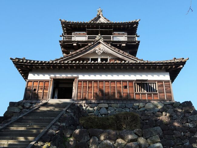 福井県-8 坂井市c 丸岡城 最古の城郭建築様式-修復 ☆笏谷石製の