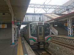 宇都宮からは福島行に乗り換えます。