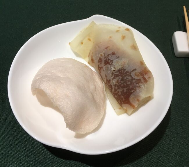 北京ダックと玉子はるまき