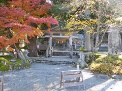 散策していると、紅葉の綺麗な神社を発見。