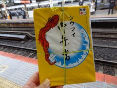 奮発して、崎陽軒のシウマイ弁当を買ったのだ。
紐にくくられた、横浜工場調整。
只今、90度傾け試験中。

※崎陽軒横浜工場調整のシウマイ弁当は、神奈川県内と東京都の町田・蒲田エリアで販売されております。