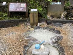 翌朝。
散歩がてら炭酸泉が湧き出している場所へ。
源泉が高温の小浜温泉では珍しい。

今日も雲仙温泉へ日帰りトリップ。