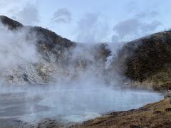 大湯沼にも回ってみます。
こっちがかなりモクモクです