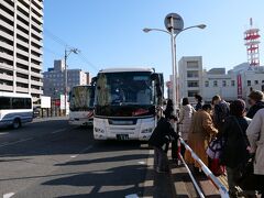 1時間で福山到着
バスに乗り込み。