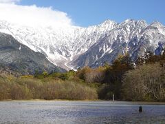 そして大正池と穂高岳
穂高も薄化粧