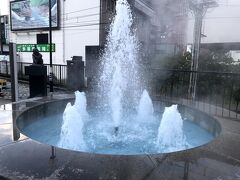 宇奈月温泉駅にある噴水