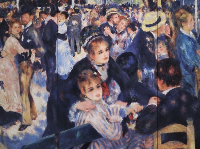 ルノワール　バラを持つガブリエル　複製画 ガブリエルとジャン ルノワール 複製画 絵画