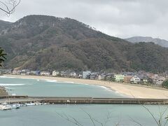 竹野浜が見えます