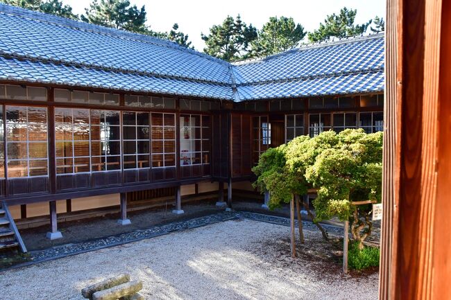 沼津御用邸<br />東付属邸の中庭。