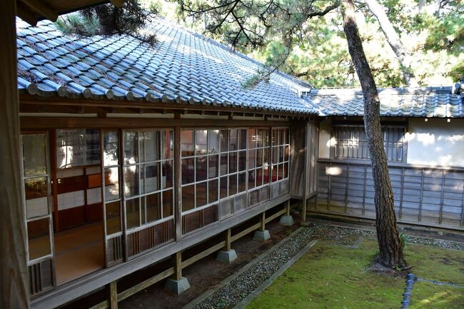 沼津御用邸<br />東付属邸の中庭。